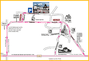 Anfahrtsweg in Kirschweiler